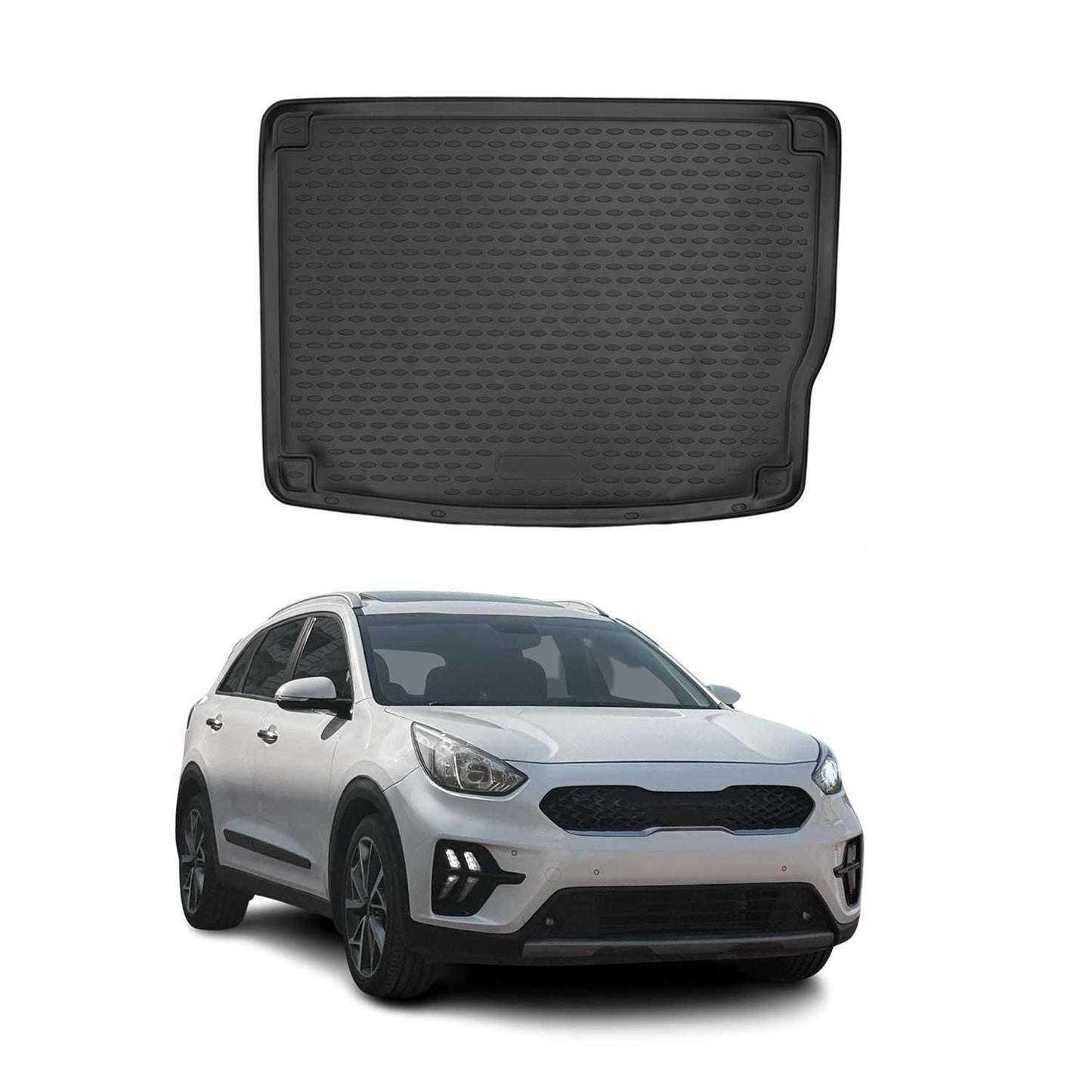2017-2022 Kia Niro 1.gen Plug-in Hybrid (PHEV) Cargo Liner Trunk Mat All Weather Black