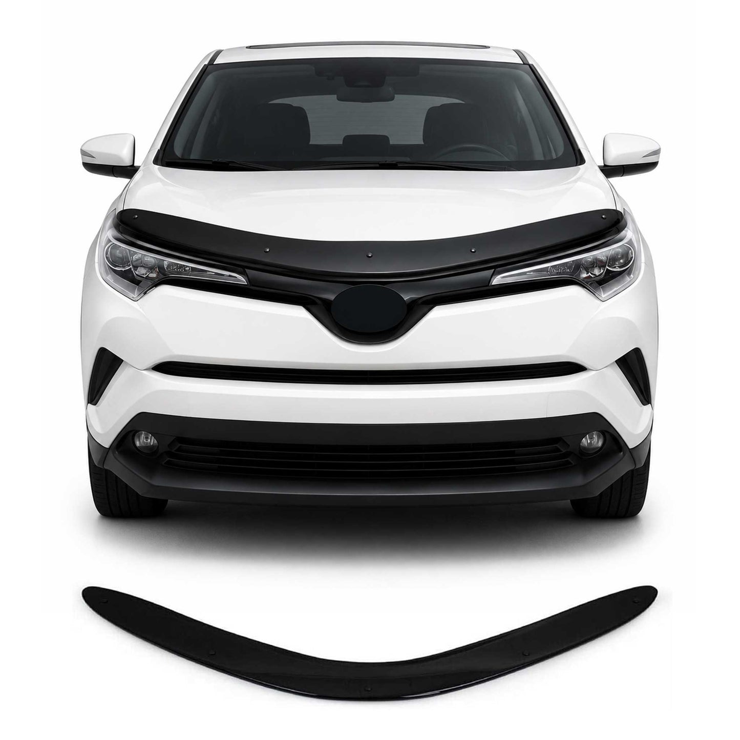 2018-2022 Toyota C-HR Front Bug Shield Hood Deflector 1 Pc Smoke