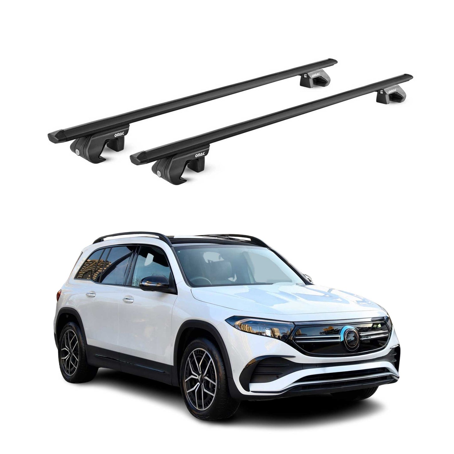 2022-2026 Mercedes EQB Roof Rack Cross Bars Black