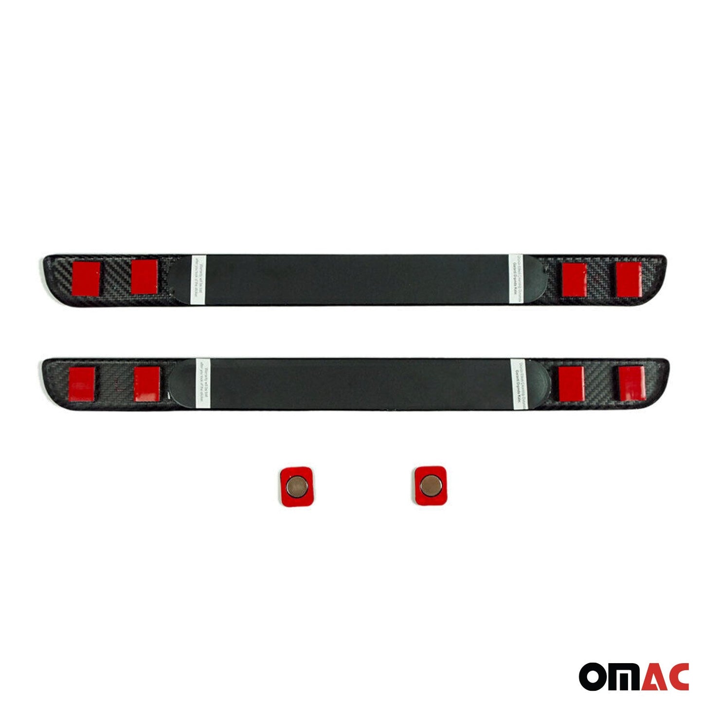 2011-2018 VW Jetta A6 Door Sill Scuff Plate Illuminated Carbon Fiber Black 2Pcs