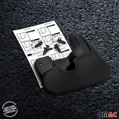 2011-2015 Chevrolet Aveo Sedan Mud Guards Splash Mud Flaps Black 2 Pcs