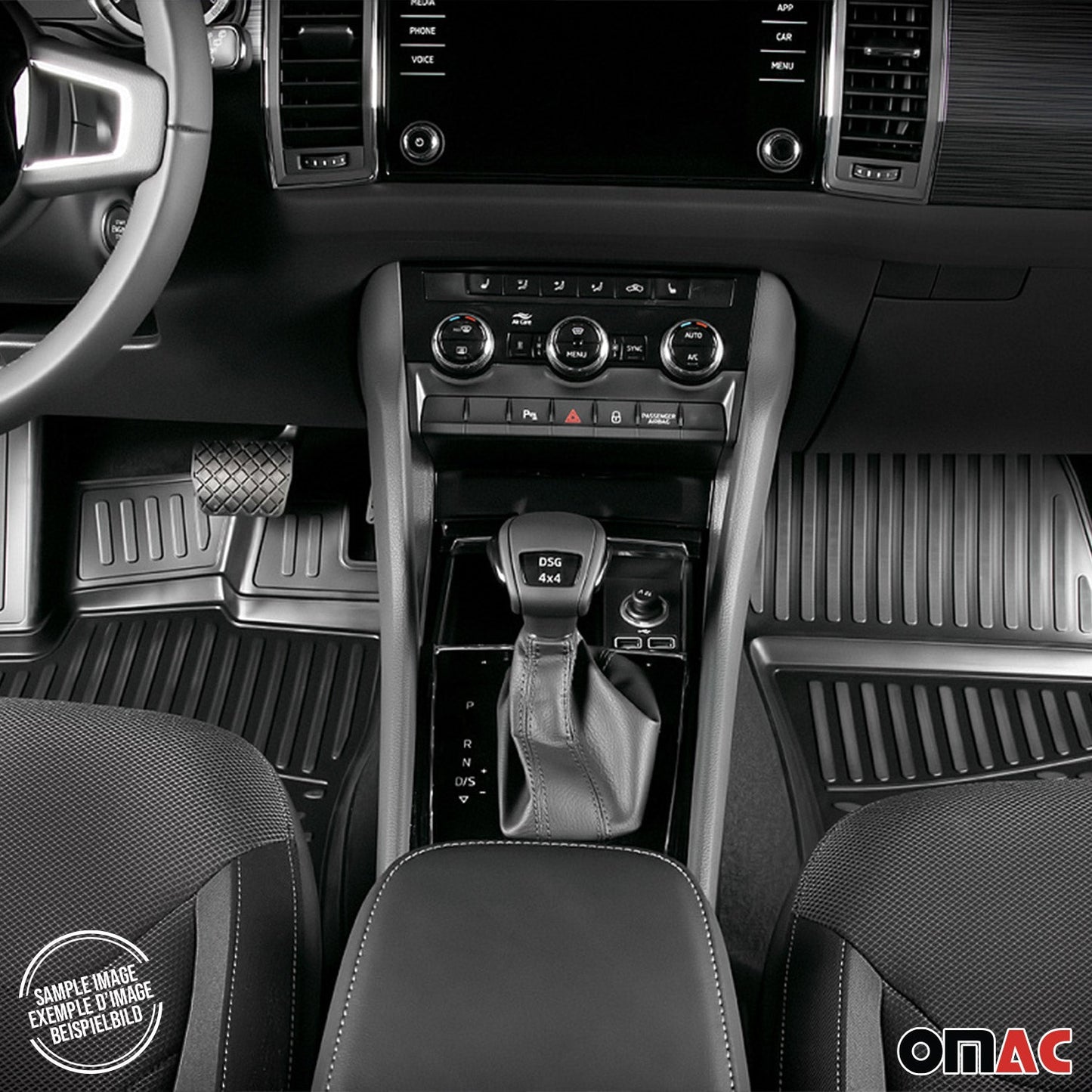 2019-2024 Dodge Ram 1500 Quad Cab Floor Mats Liners Full Set All Weather
