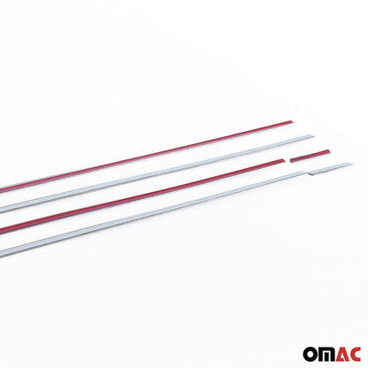 2022-2024 Volkswagen Golf MK8 Window Molding Trim Streamer Silver 6Pcs Stainless Steel