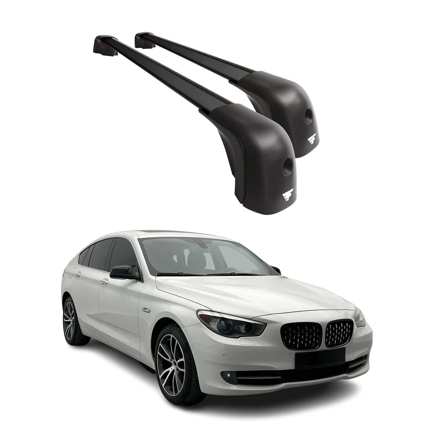 2010-2019 BMW 5 Series GT F07 / 6 Series Gran Turismo Roof Racks Cross Bars Black
