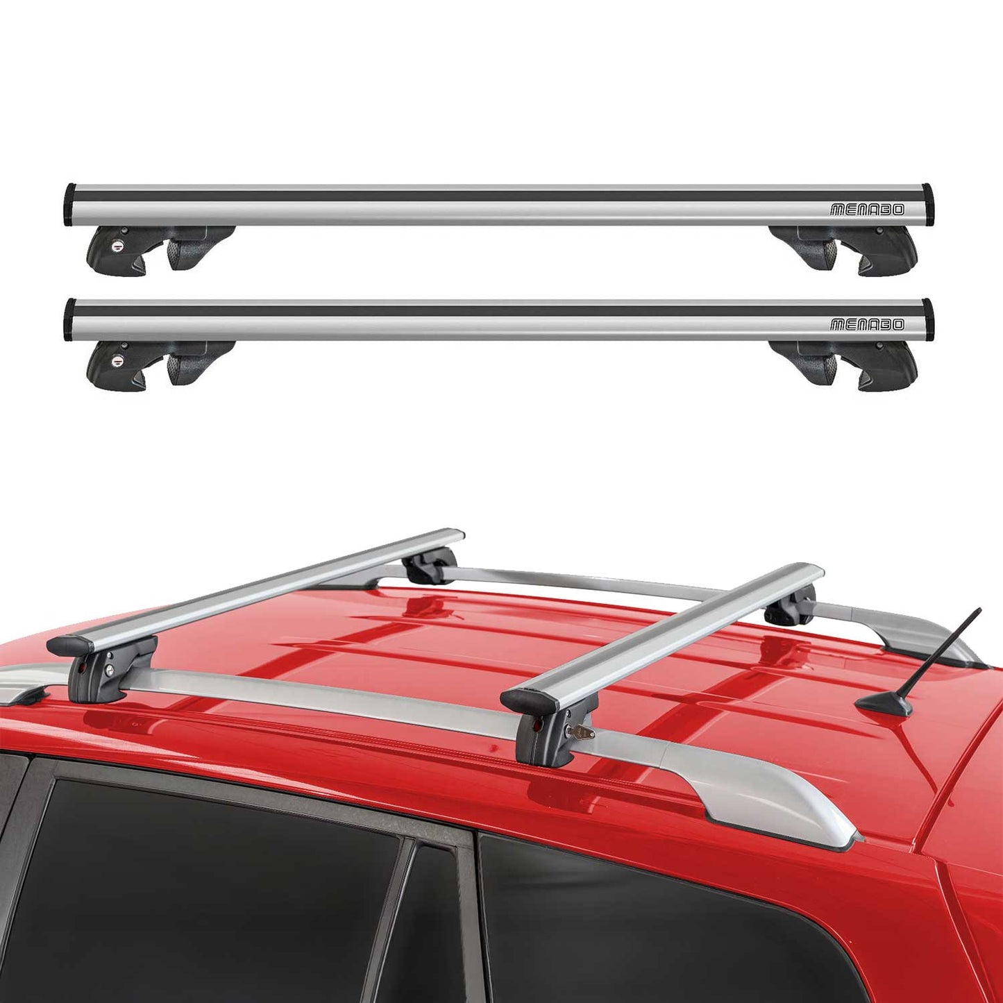 1996-2006 Land Rover Freelander Roof Rack Cross Bars Silver