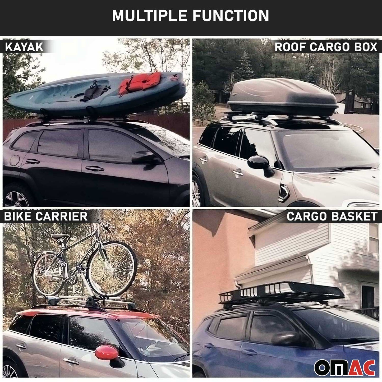 2025-2026 GMC Terrain Roof Rack Cross Bars Luggage Carrier Alu Silver 2x