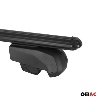 2009-2016 Seat Ibiza Hatchback Roof Rack Cross Bars Black