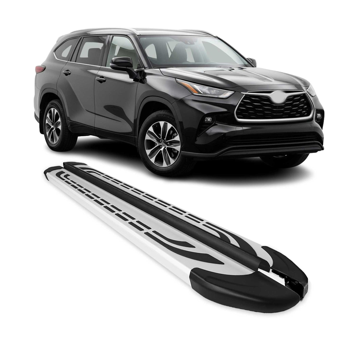2020-2026 Toyota Highlander Nerf Bar Side Step Running Boards Alu 2x