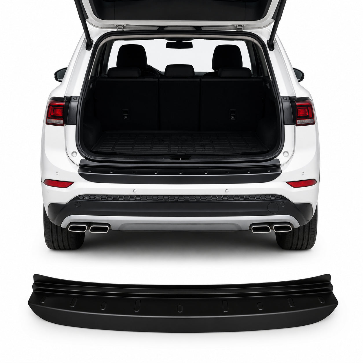 2016-2018 Hyundai Tucson Rear Bumper Guard Acrylic Black