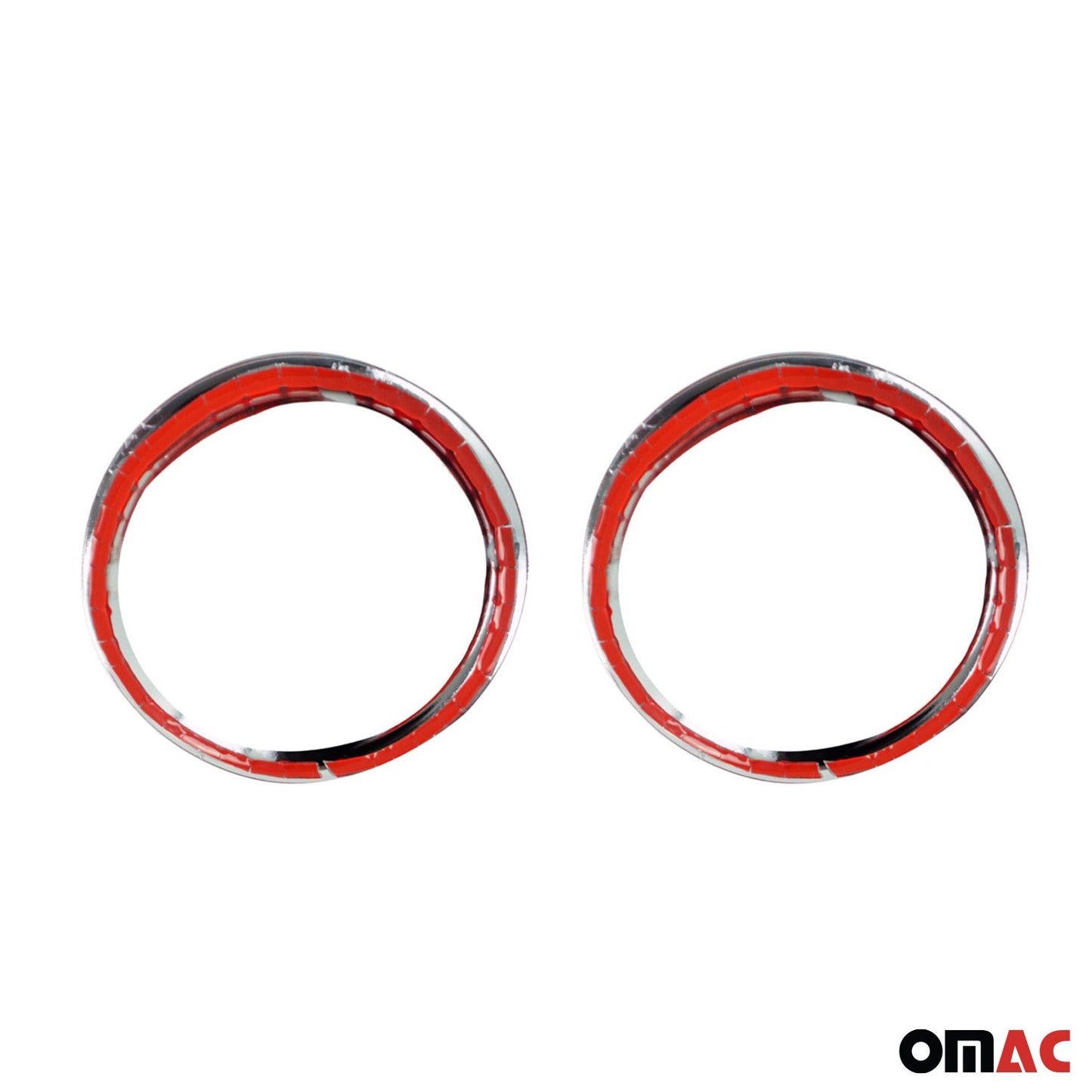 2003-2009 Kia Sorento Fog Light Lamp Bezel Cover Stainless Steel Silver 2 Pcs