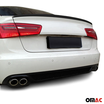 2012-2018 Audi A6 S6 Sedan Rear Trunk Spoiler Wing Black 1 Pc