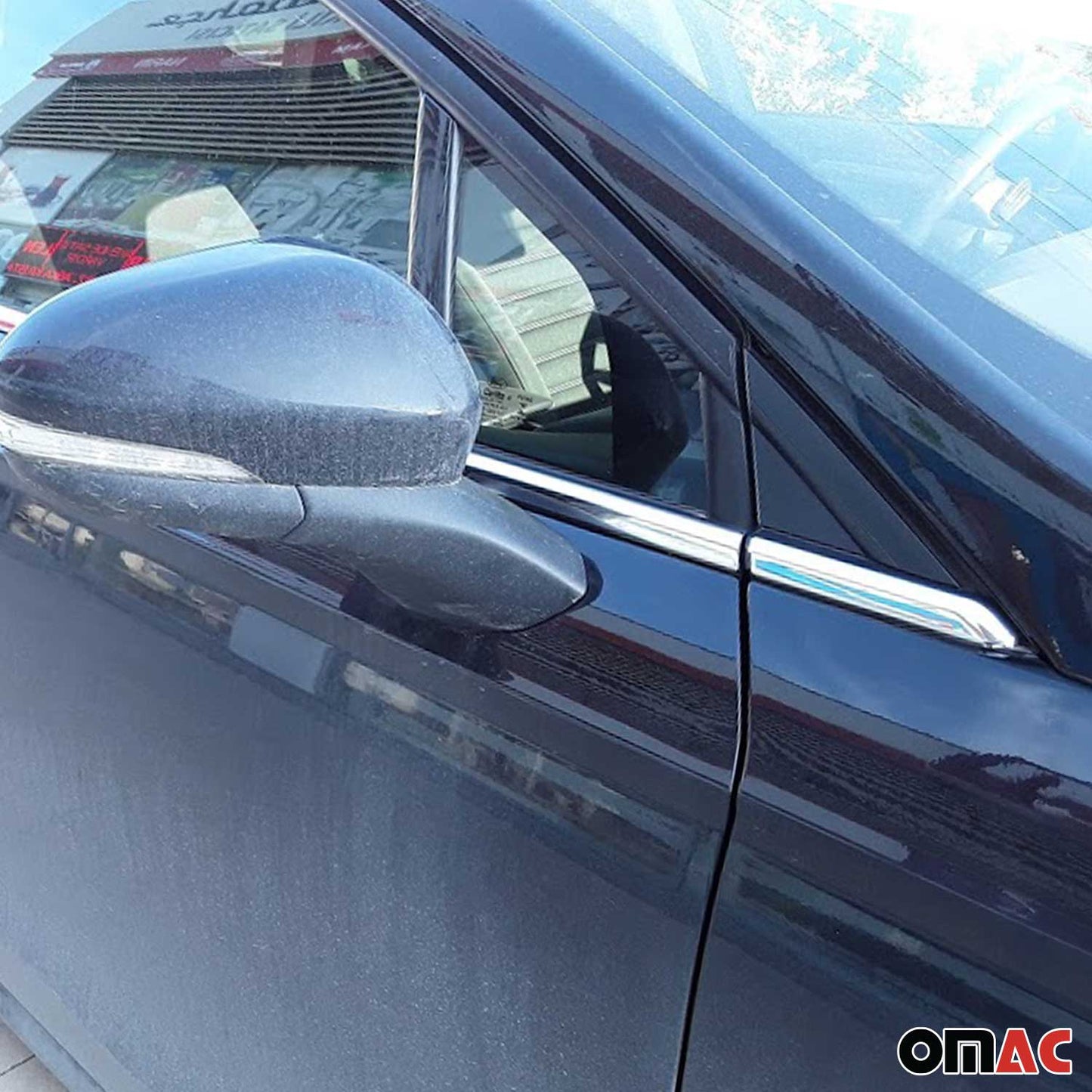 2013-2020 Ford Fusion Sedan Window Molding Trim Streamer Stainless Steel
