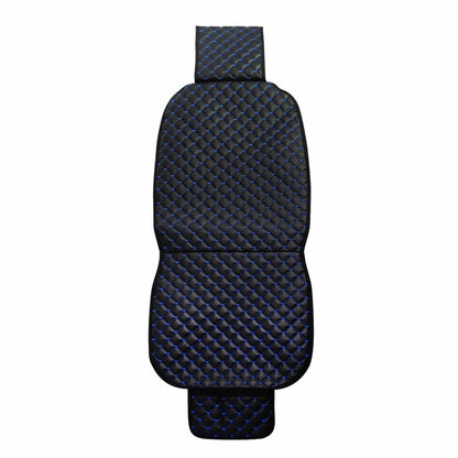 Hyundai Leather Breathable Front Seat Cover Pads Black Blue 1Pc