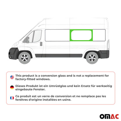 2014-2026 RAM ProMaster Window Glass Fit Kit Mid Left Side L3 L4 Black