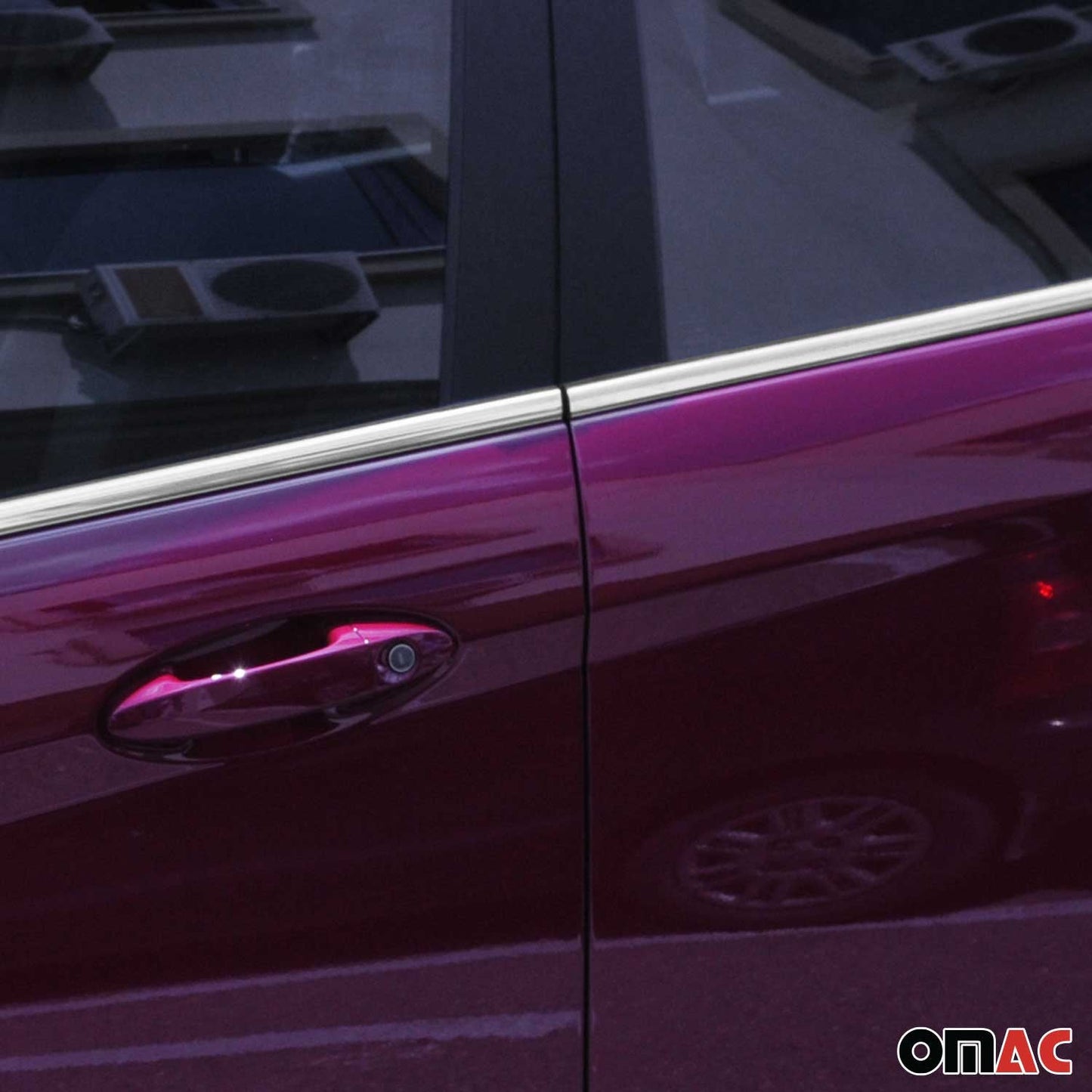 Window Molding Trim Set Streamer for Ford Fiesta 2011-2019 Stainless Steel 16Pcs