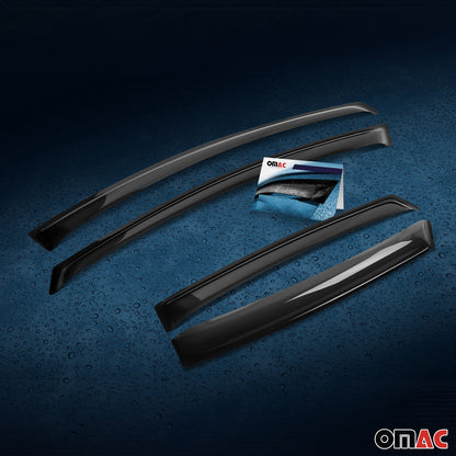 2018-2020 VW Tiguan 2.gen Window Visor Vent Rain Deflector 4Pcs Smoke