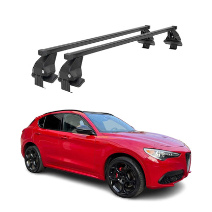 2018-2026 Alfa Romeo Stelvio Roof Rack Cross Bars Luggage Carrier 2 Pcs