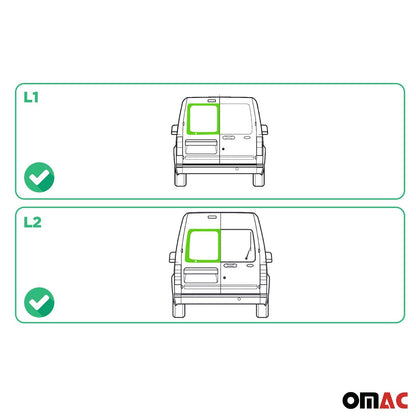 2010-2013 Ford Transit Connect Window Glass Right Side Rear L1 L2 Black