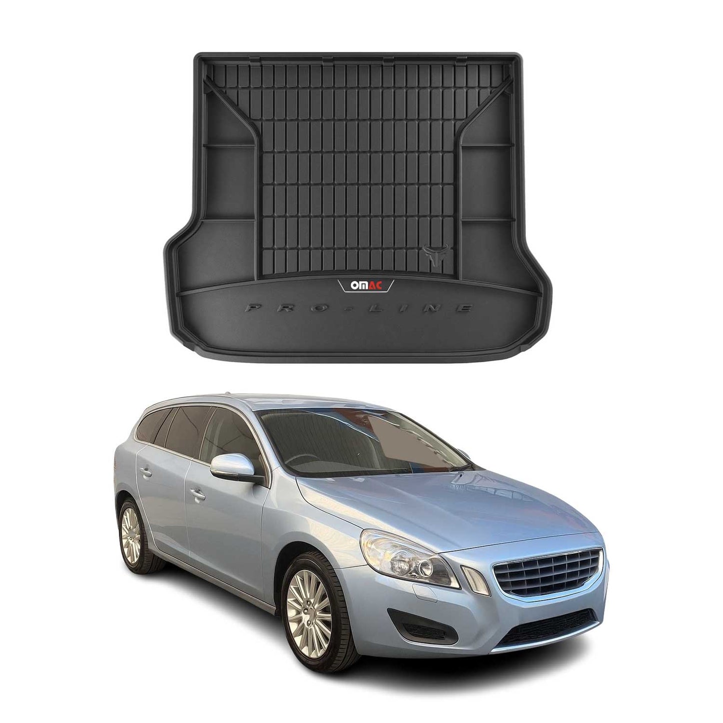 2008-2016 Volvo V70 XC70 Premium Cargo Liner Trunk Mat All Weather Heavy Duty