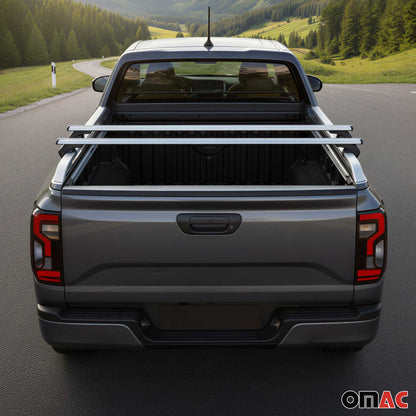 2022-2024 Ford Ranger II Trunk Bed Carrier Roof Rack Alu Gray 2 Pcs