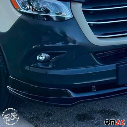 2014-2018 Mercedes Sprinter W906 Front Bumper Lip Splitter Black 1 Pc