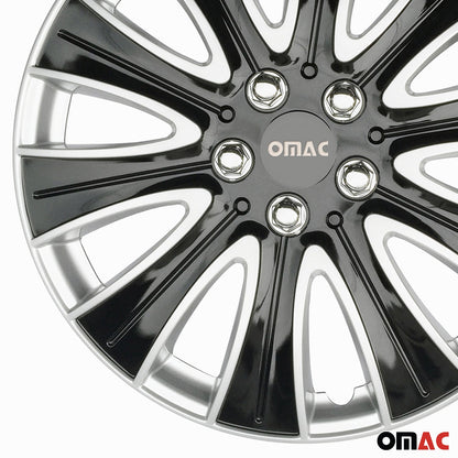 16" Hub Caps for Ford Transit 150 250 350 2015-2025 Black Silver 4x Wheel Covers