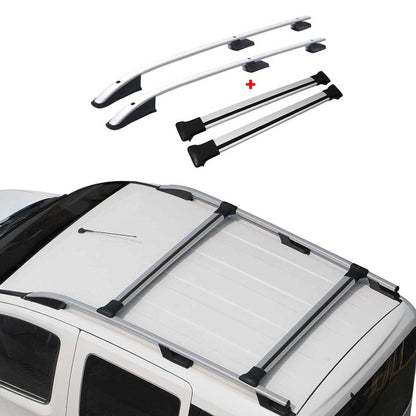 2015-2026 Ford Transit L2 Regular Roof Racks & Roof Rack Rails Silver