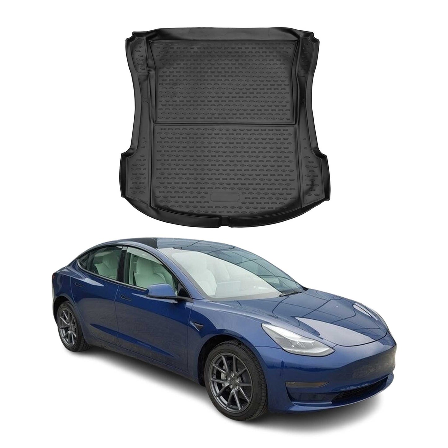 2017-2026 Tesla Model 3 Cargo Mats Liner TPE All Weather Black 1 Pcs