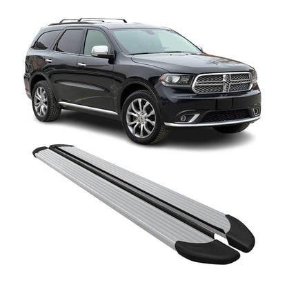 2011-2026 Dodge Durango Running Board Nerf Bar Side Step Silver 2 Pcs