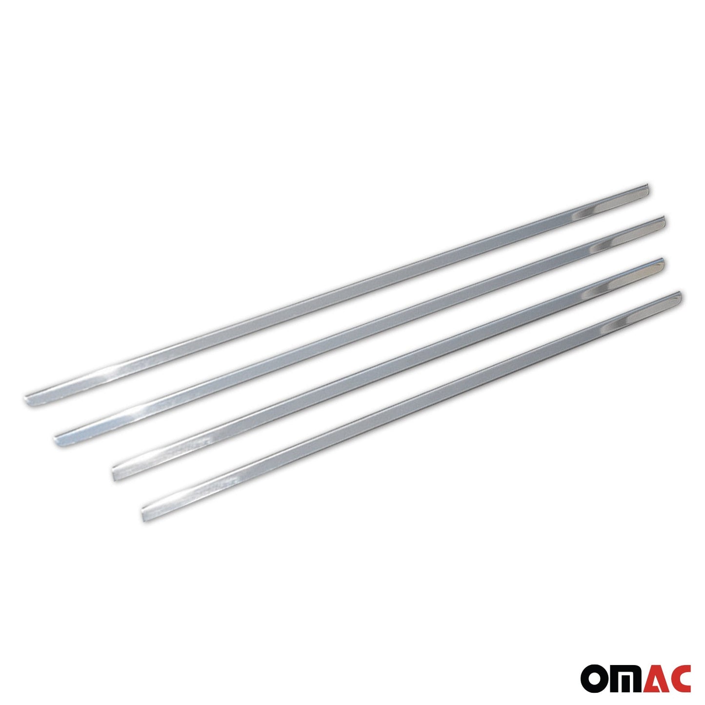 2004-2009 Mercedes E Class W211 Sedan Window Molding Trim Streamer Stainless Steel 4x