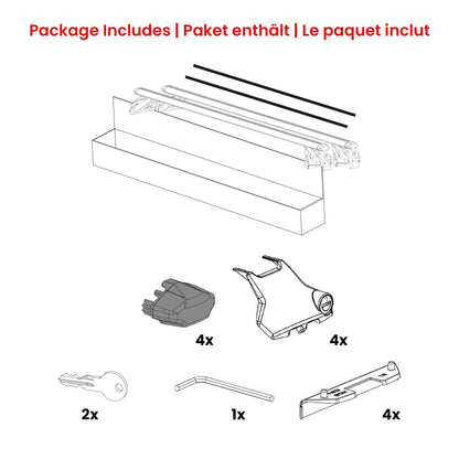 2018-2024 BMW X3 G01 Roof Rack Cross Bars Silver