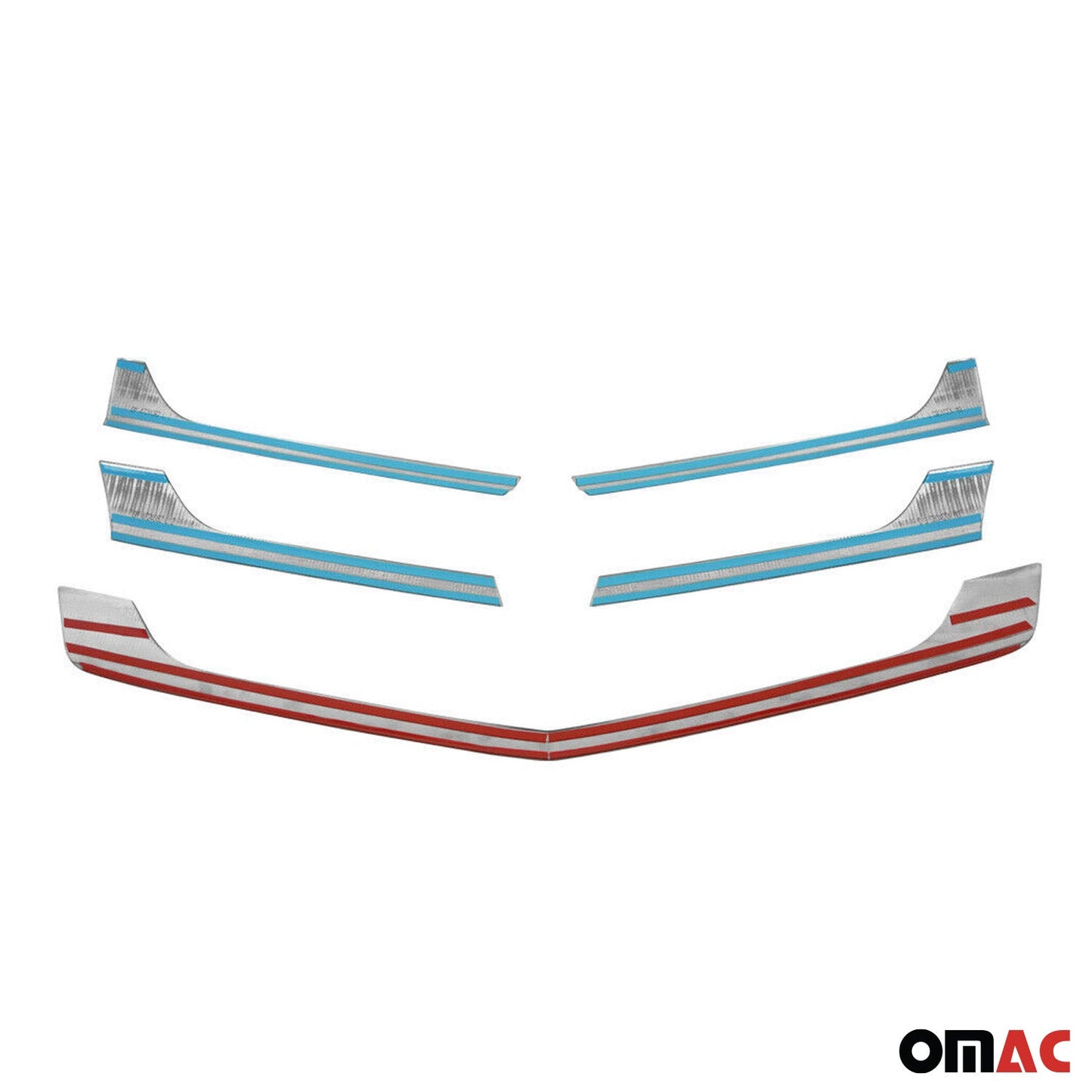 2014-2018 Mercedes Sprinter W906 Front Bumper Grill Trim Molding Stainless Steel 5x