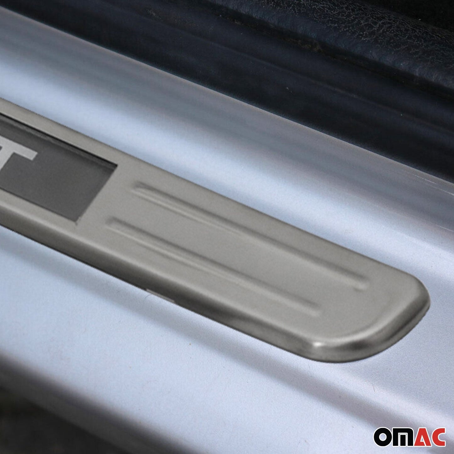 Nissan Door Sill Scuff Plate Illuminated Stainless Steel Silver 4 Pcs