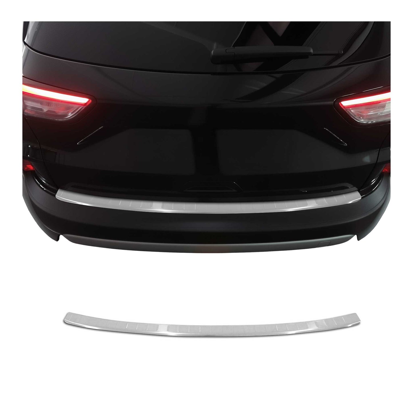 2020-2022 Ford Escape 4.gen Pre-FL Rear Bumper Sill Cover Protector Guard Brushed Stainless Steel