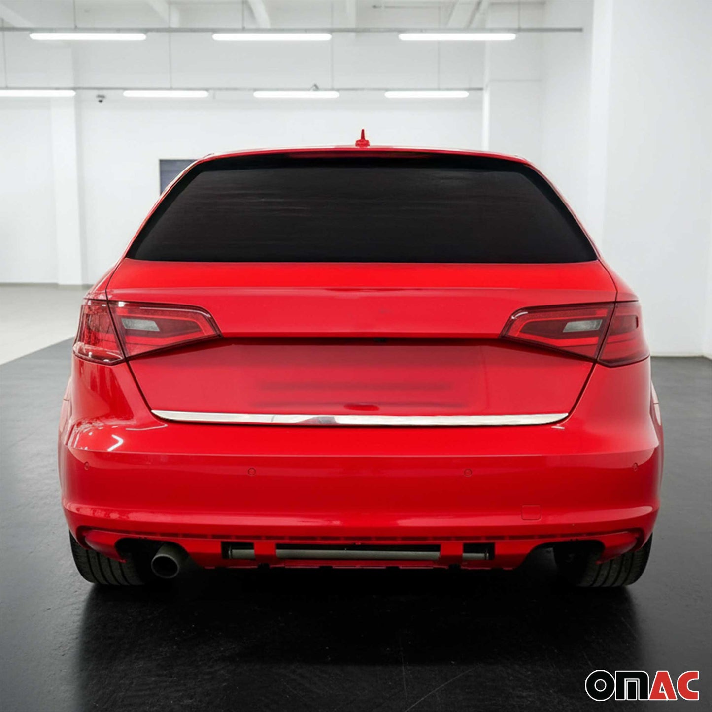 2015-2020 Audi A3 / A3 Quattro / A3 e-tron 5-Door Rear Trunk Molding Trim Stainless Steel Silver 1Pc