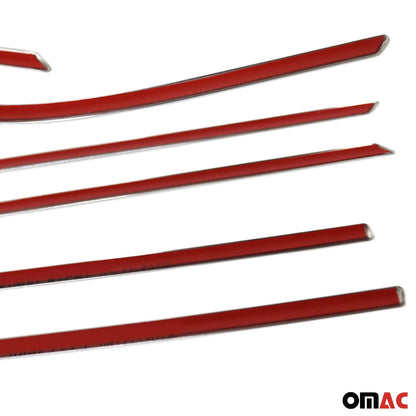 2010-2015 Toyota Prius Window Molding Trim Streamer Silver 8Pcs Stainless Steel