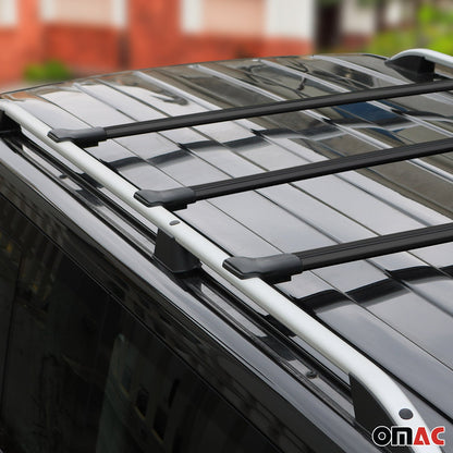 2015-2026 Ford Transit Roof Rack Cross Bars 3Pcs Black
