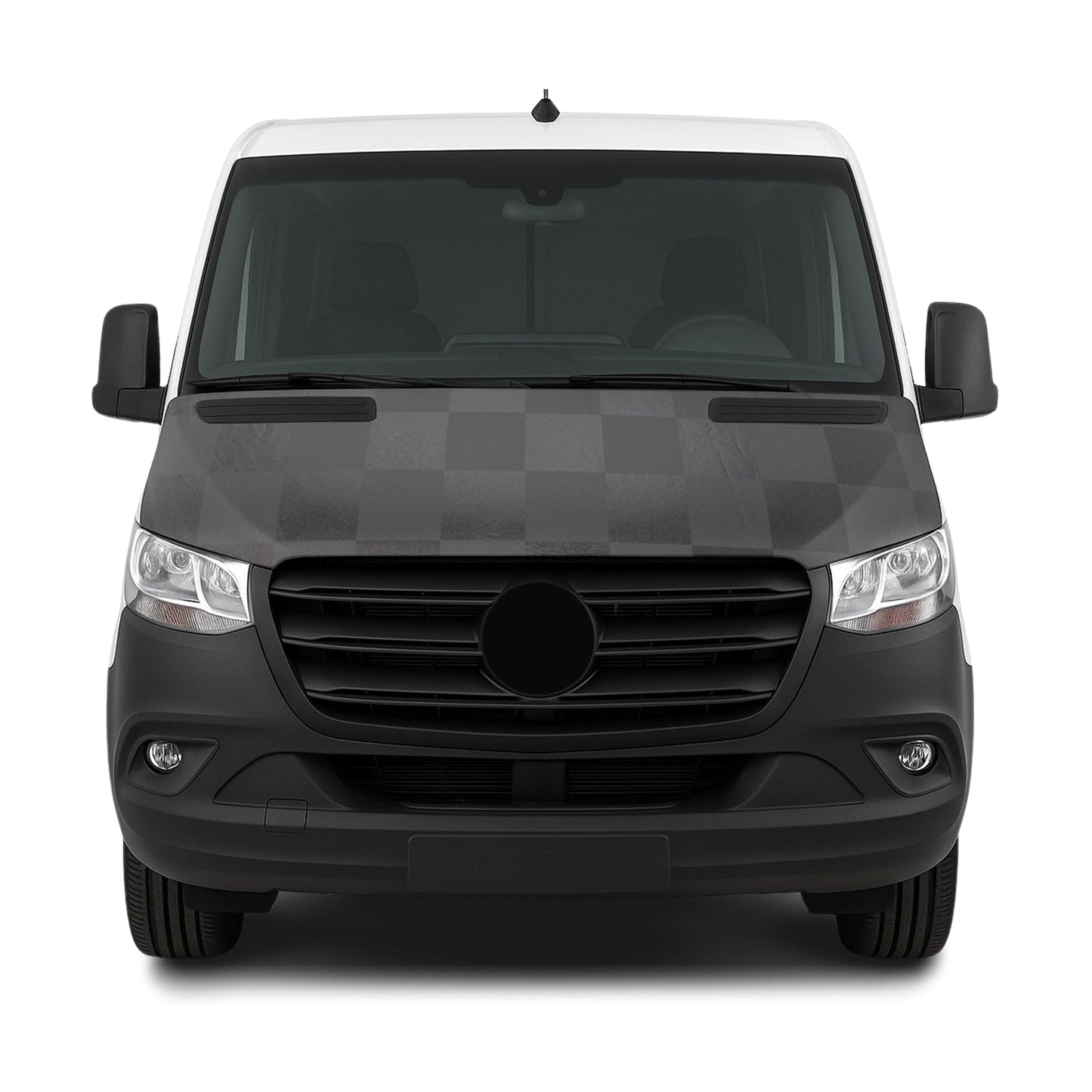 2014-2018 Mercedes Sprinter W906 Car Bonnet Mask Hood Bra Black 1Pc Vinyl