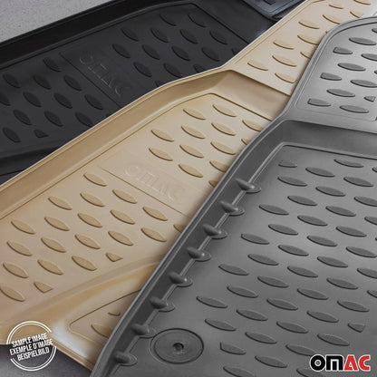 2011-2016 Kia Sportage Floor Mats Liners Full Set All Weather Beige