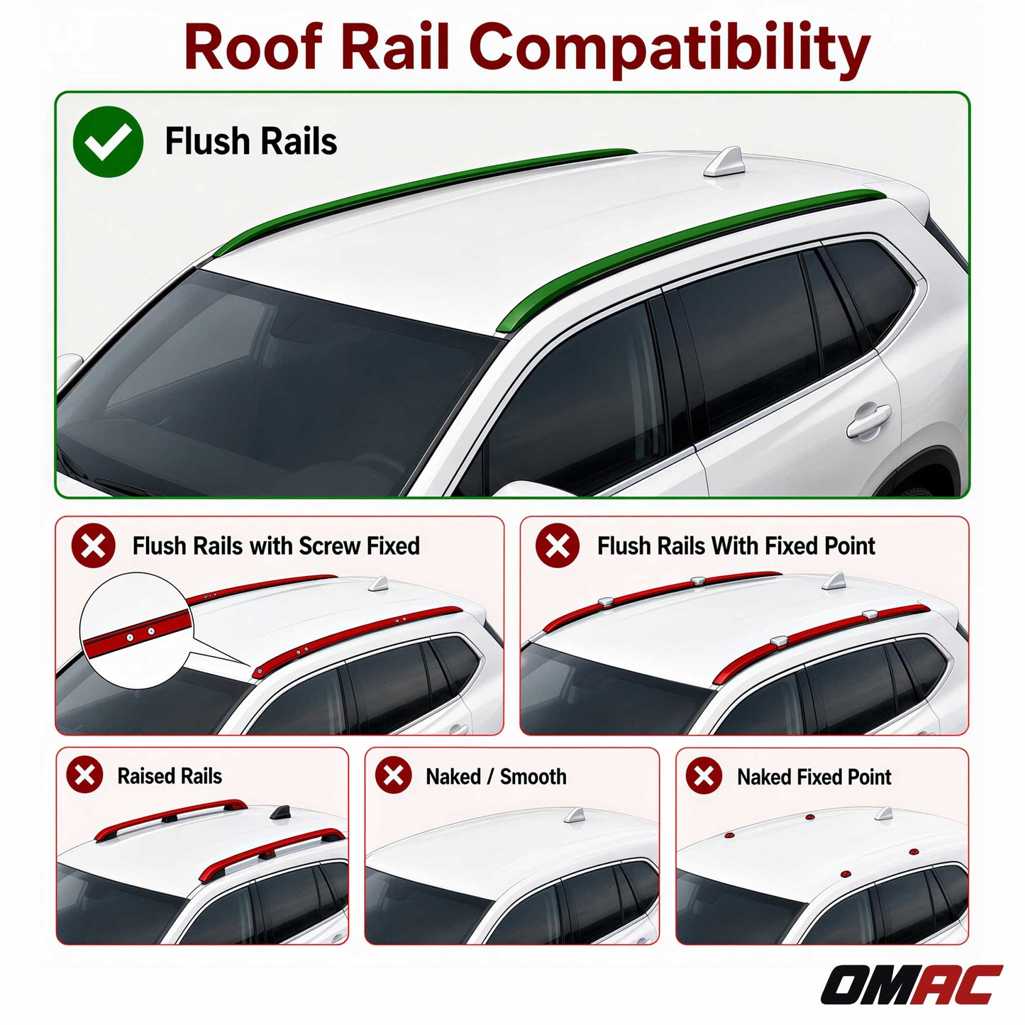 2020-2026 Toyota Highlander Roof Rack Cross Bars Black