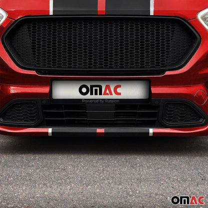 39.37"x 9.44" Trimmable Black ABS Plastic Honeycomb Mesh Grill Spoiler Bumper