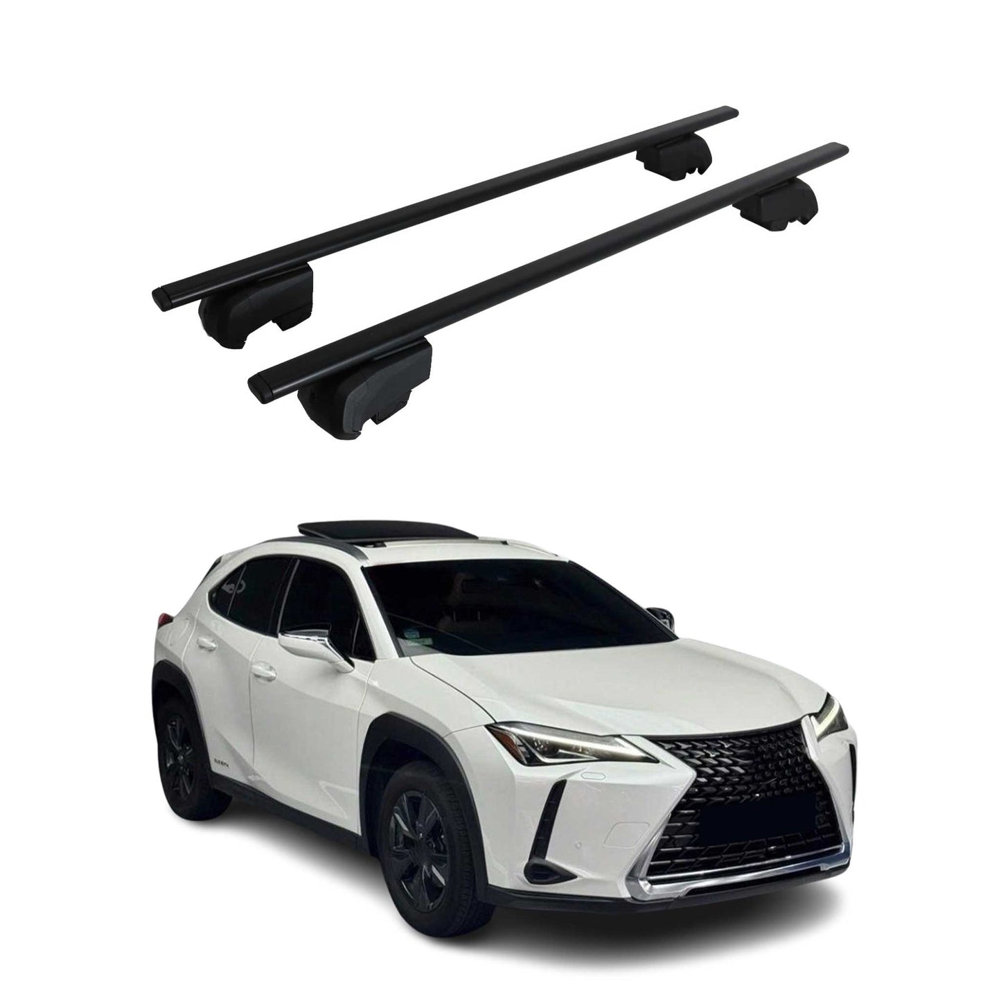 2019-2026 Lexus UX200 UX250h Roof Rack Cross Bars Black