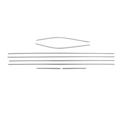 2010-2015 Toyota Prius Window Molding Trim Streamer Silver 8Pcs Stainless Steel