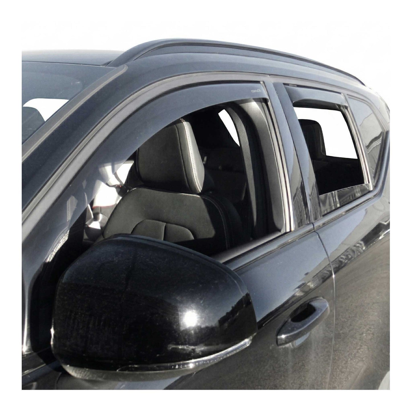 2019-2026 Volvo XC40 Window Visor Vent Rain Deflector 4Pcs Smoke