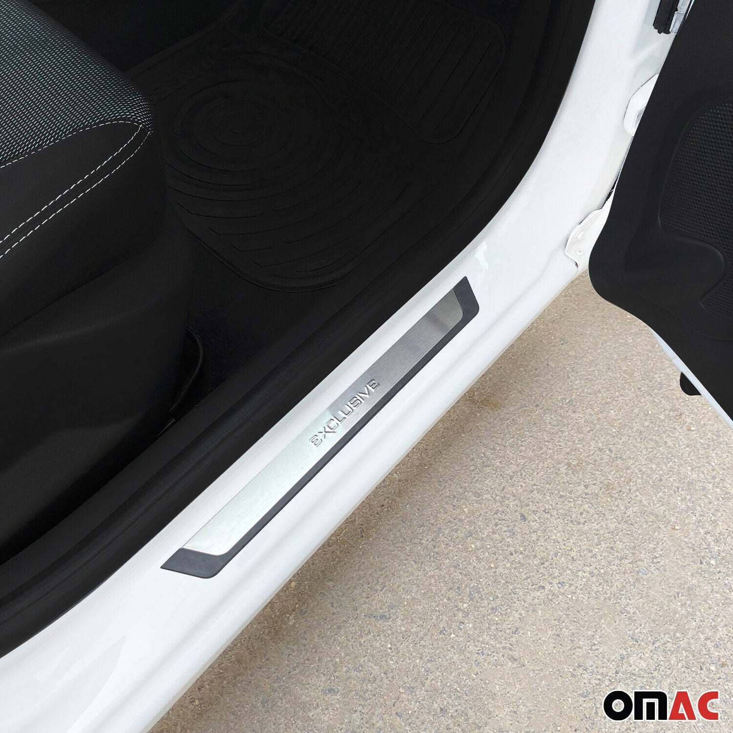 1996-2006 Land Rover Freelander Door Sill Scuff Plate Scratch Protector Exclusive Brushed Stainless Steel 4Pcs