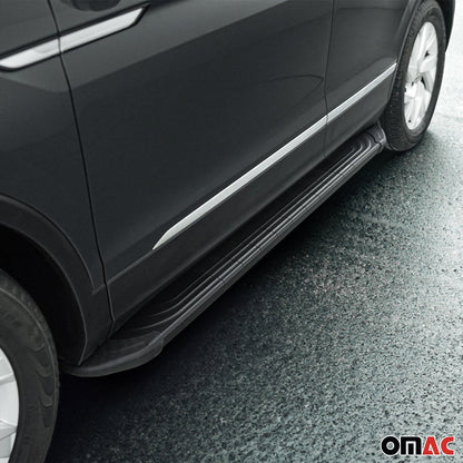2004-2014 Ford F-150 Super Cab Nerf Bar Side Step Running Boards Alu 2x