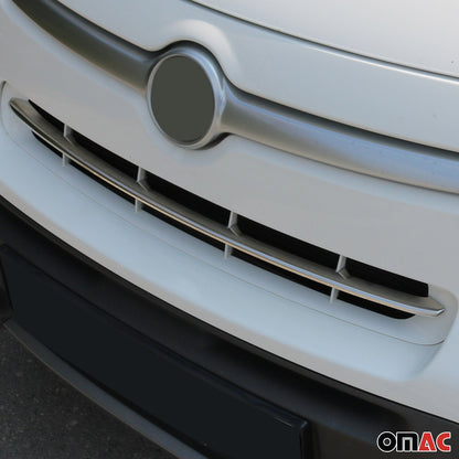 2014-2020 Fiat 500L Popstar Front Bumper Grill Trim Molding Stainless Steel Silver