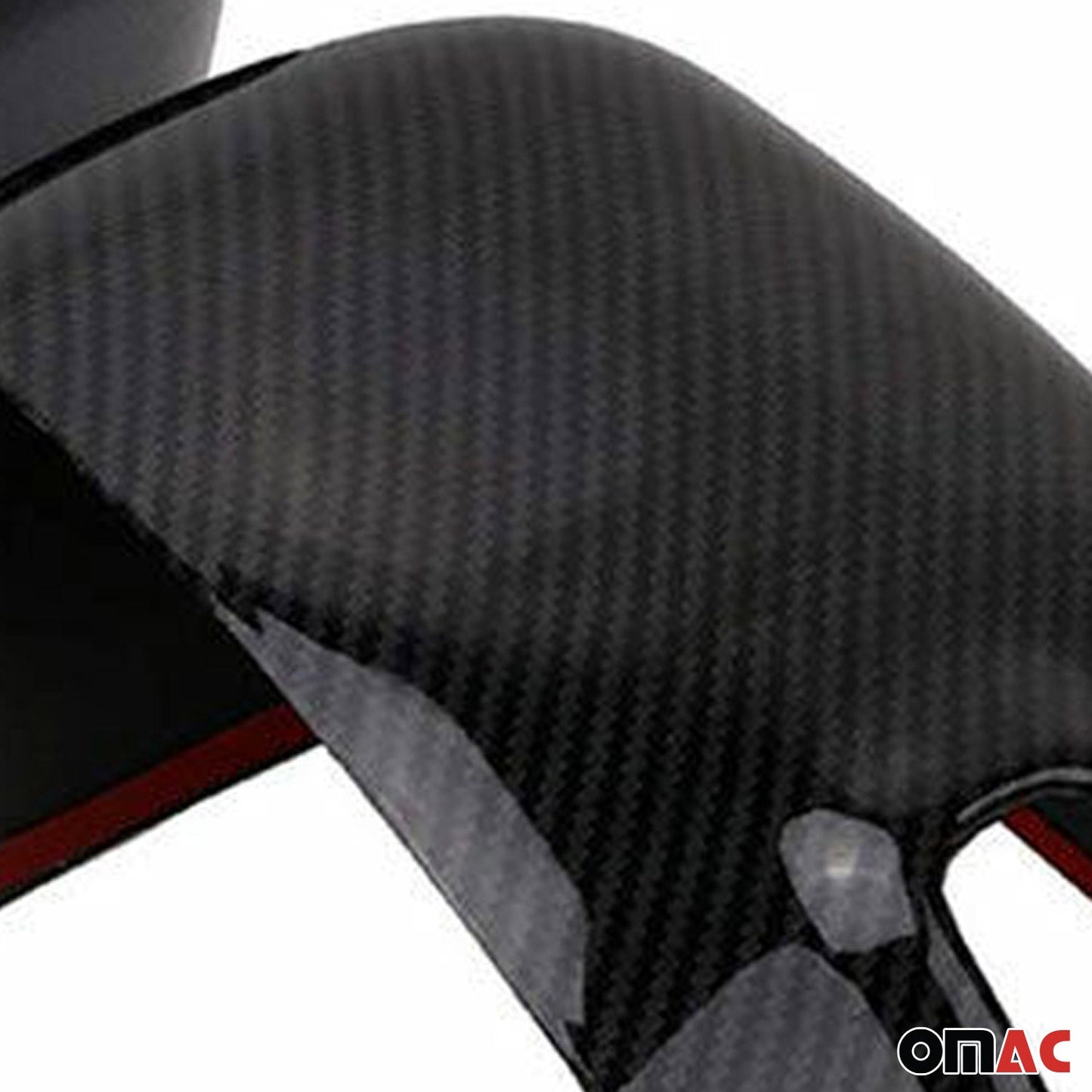 2019-2024 Jeep Renegade Side Mirror Cover Caps Carbon Fiber Black 2 Pcs