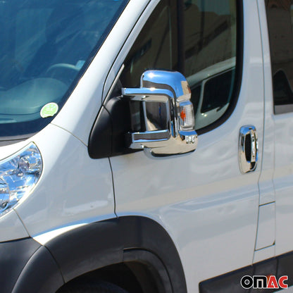 2014-2026 RAM ProMaster Side Mirror Cover Caps Chrome Silver 2 Pcs