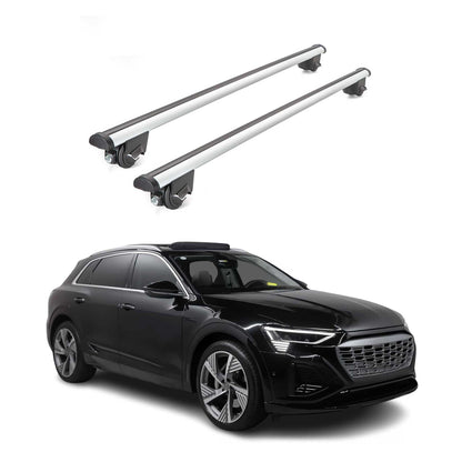 2019-2025 Audi Q8 / e-tron / Sportback Roof Rack Cross Bars Luggage 220 Lbs Gray 2 Pcs